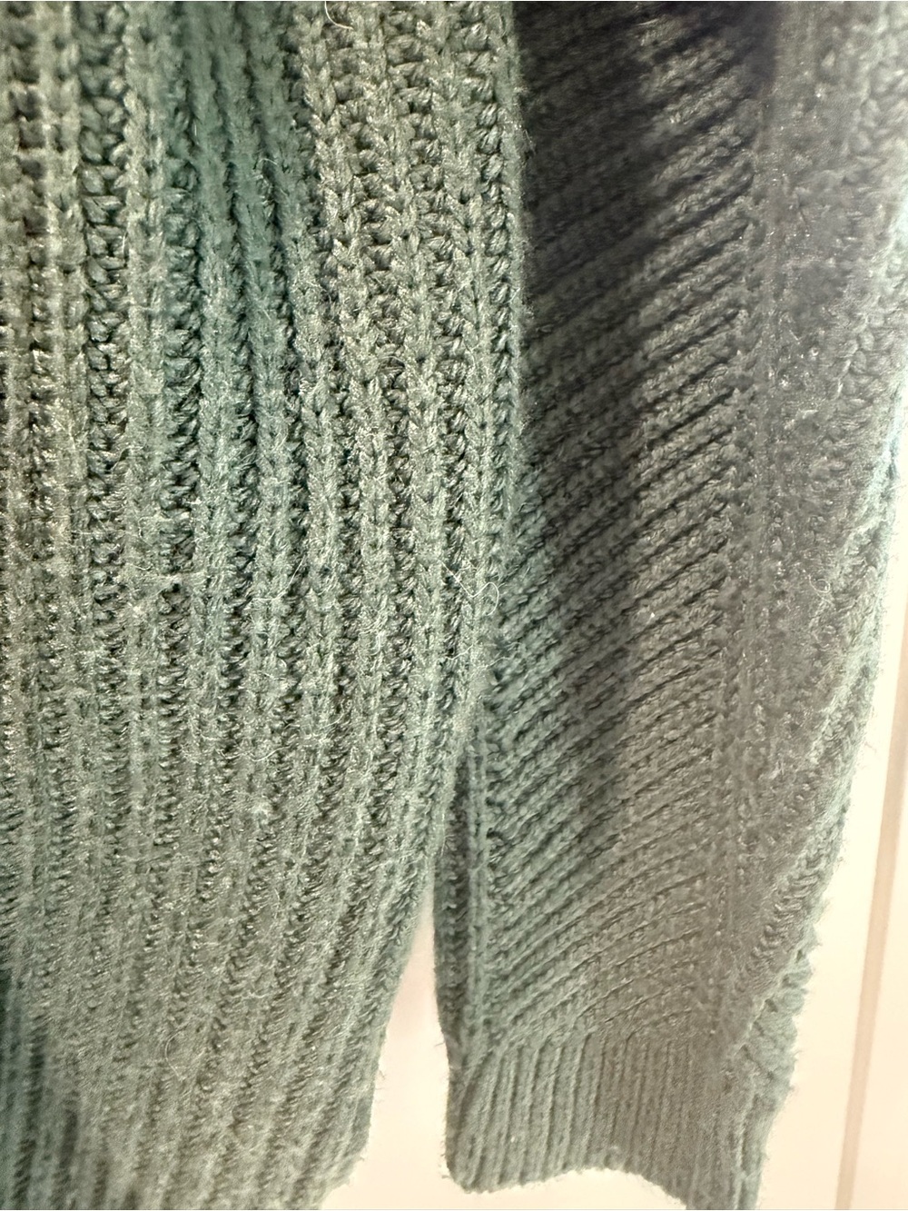 Guess Cable-Knit Turtleneck Sweater in Sage Green - Picture 5 of 5